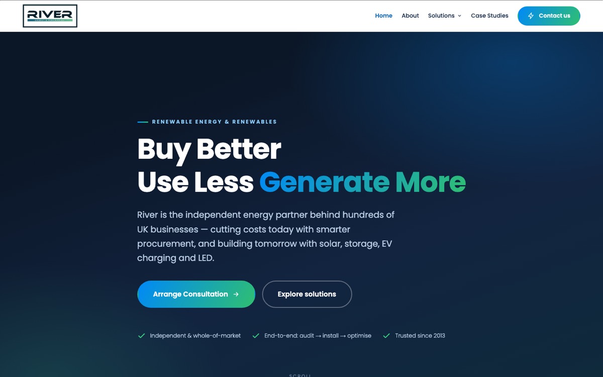 River Energy & Renewables website